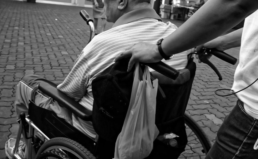 Pflege Rollstuhlfahrer